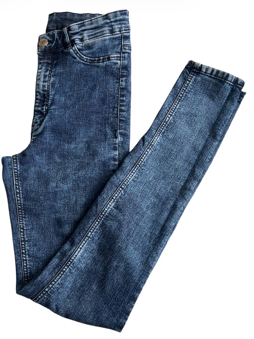 H&M Women's Blue Skinny Denim Jeans Solid  Size US6